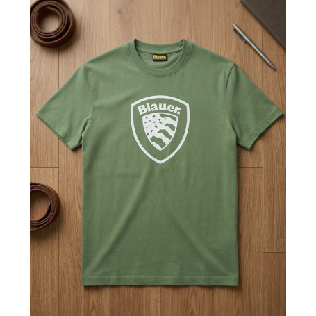 T-SHIRT IN COTONE BLAUER 8/16A