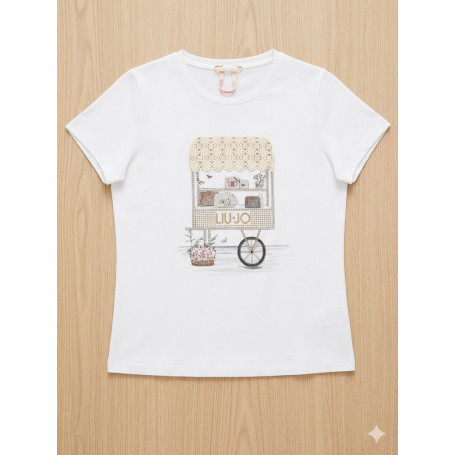 T-SHIRT IN COTONE LIU-JO 8/16A