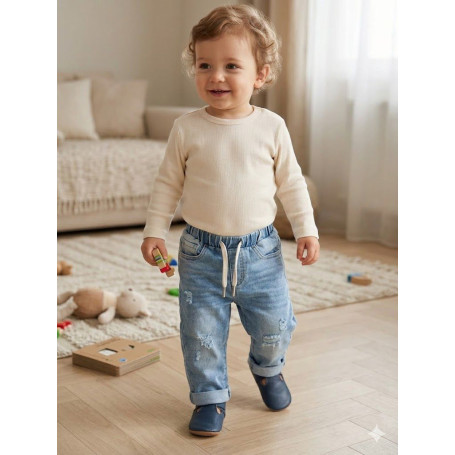 JEANS CON ELASTICO 12/36M