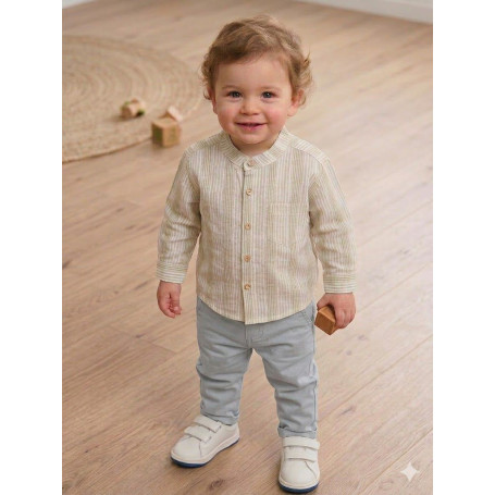 CAMICIA MANICA LUNGA COREANA 6/36M