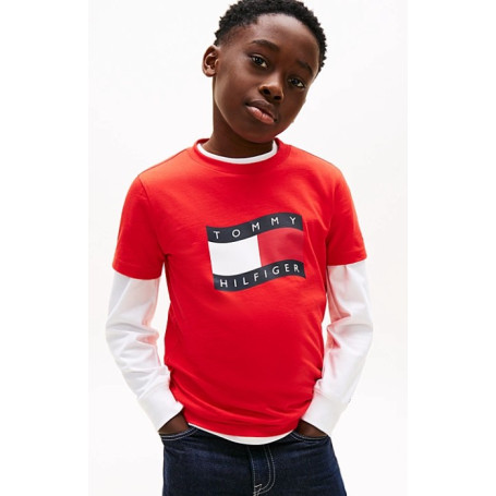 T-SHIRT IN COTONE TOMMY HILFIGER 8/16A