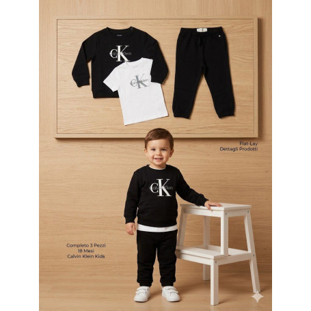 COMPLETO TRE PEZZI CALVIN KLEIN 3/18M