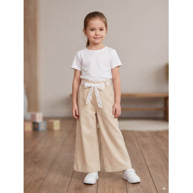 PANTALONE LARGO CON CINTURA 4/12A