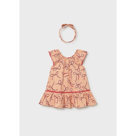 VESTITINO CON FIOCCHETTO E FASCIA