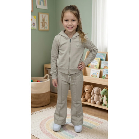 TUTA CON ZIP E CAPPUCCIO GARZATA