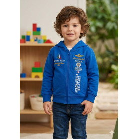 FELPA CON CAPPUCCIO E ZIP 8/16A