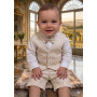 COMPLETO CON GILET,BERMUDA E PAPILLON