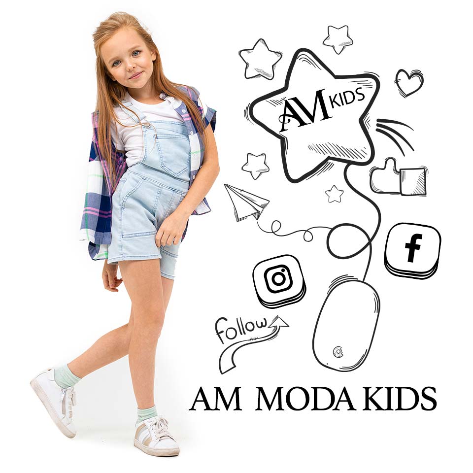 follow us AM MODA KIDS